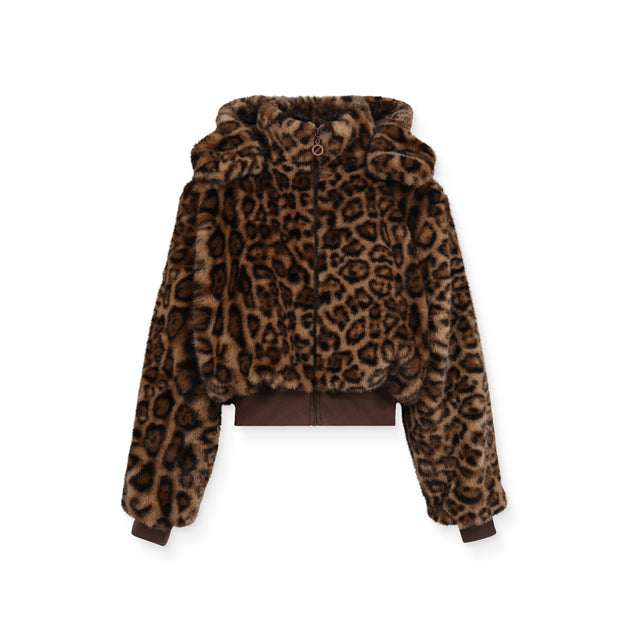CARTER JACKET W - BLANC CASSE/IMPRIME LEOPARD - Image principale